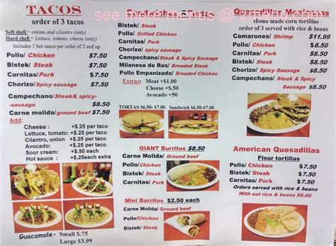 Online Menu of El Corral Mexican Restaurant Restaurant, Yonkers, New York, 10701 - Zmenu