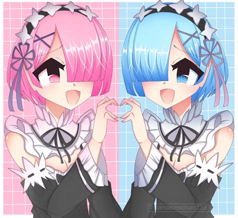 Re:Zero Fanart - Rem and Ram by yanderexchan239 on DeviantArt