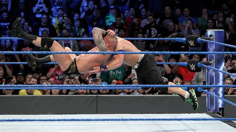 Randy Orton RKO on John Cena - Smackdown Live - February 7th, 2017 - YouTube