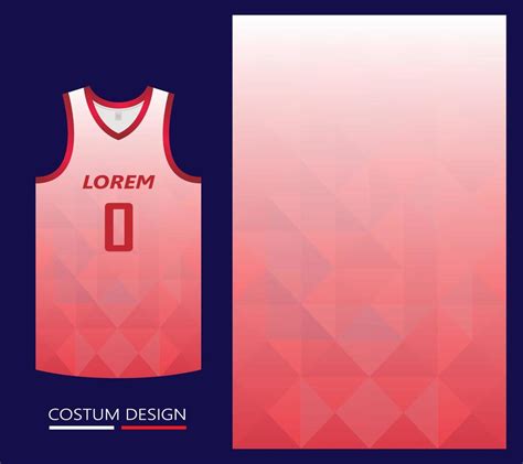 basketball jersey pattern design template. red abstract background for fabric pattern ...