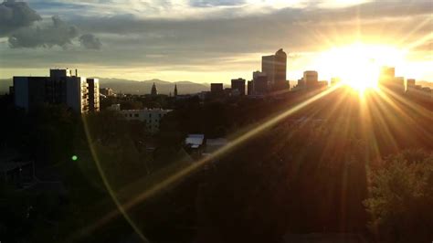 Time Lapse of the Sunset Over Downtown Denver - YouTube