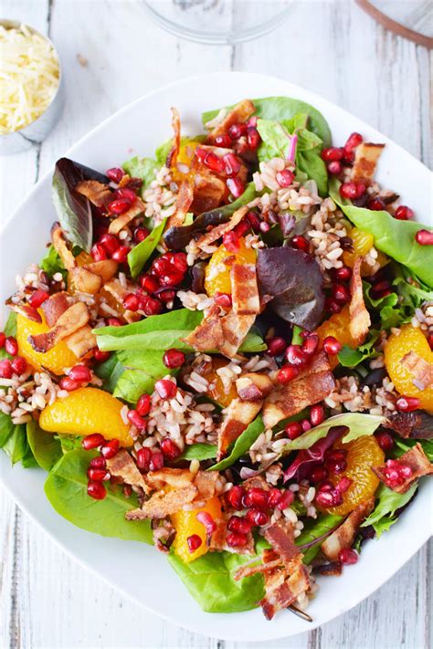 Hearty Winter Salad Recipe - With Pomegranate And Wild Rice - Lady and the Blog