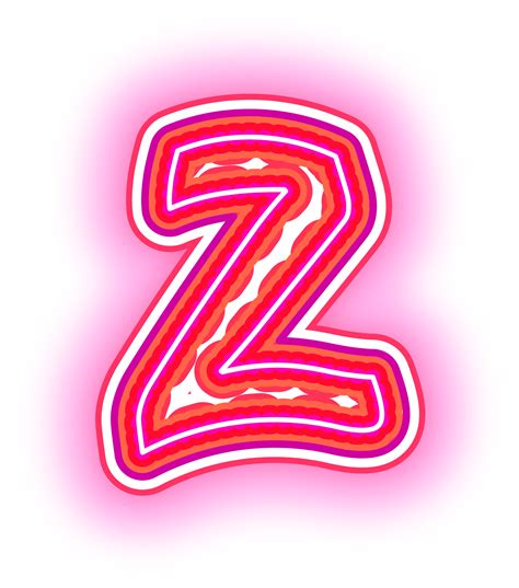 Pink Neon Letter Z 33558427 PNG