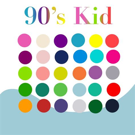 90s Kid Themed Procreate Color Palette, 30 Swatched, for Ipad, Instant Download - Etsy | Color ...