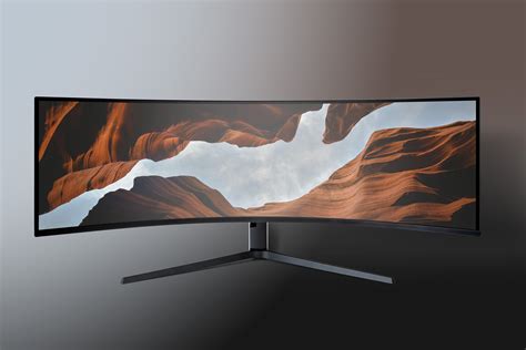 Ultrawide Curved Monitor Mockup 10K - Design Cuts