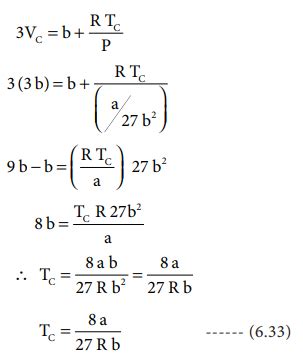 Derivation of critical constants from van der Waals constant