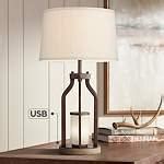 Table Lamps | Arthur Copper Ceramic Double Shade Table Lamp | brandowstore.com