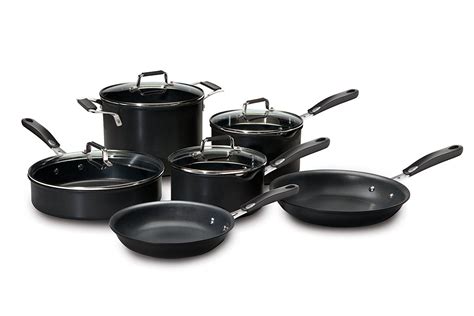 Emeril E432SC Essential Nonstick Cookware Set, 10-Piece, Black * Check ...