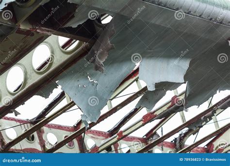 Broken Wings of the Old Biplane. Stock Image - Image of abandoned, wreckage: 78936823