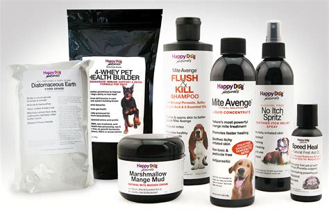 Cure mange naturally with Happy Dog Naturals' holistic treatment program.