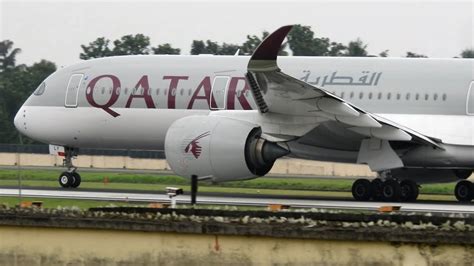 QATAR AIRWAYS [Airbus A350-900 ] takeoff from Cochin international ...