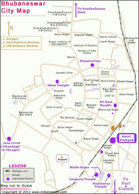 Map of Bhubaneswar, Odisha