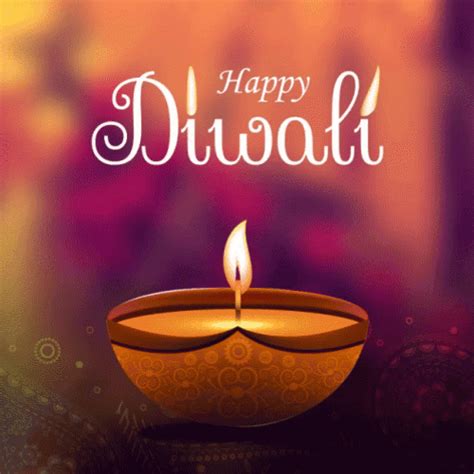 Happy Diwali Greetings Below Oil Lamp GIF | GIFDB.com