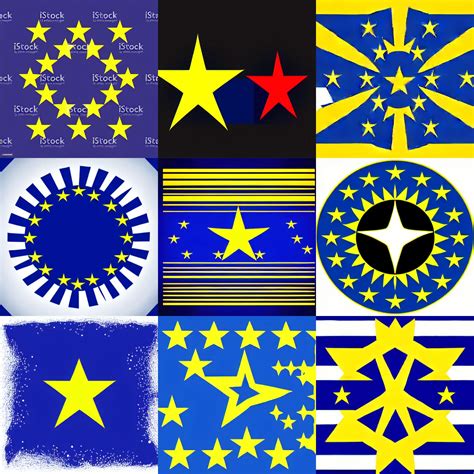 european flag epic stars, logo, vector art, minimalism | Stable Diffusion | OpenArt