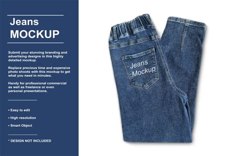 Jeans Mockup Graphic by N`Design · Creative Fabrica