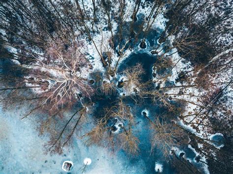 Drone Aerial View of Frozen Kirkilai Lakes Stock Photo - Image of travel, frost: 170589040