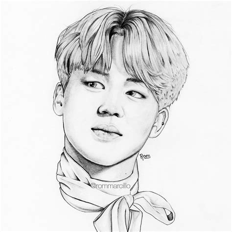 Romina Marcillo - Park Ji-Min/Jimin/BTS - Pencil Drawing