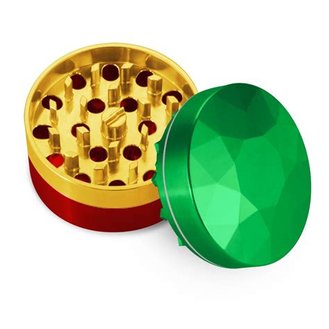 Factory Second – Brilliant Cut Grinder with Coarse Plate – Emerald/Gold ...