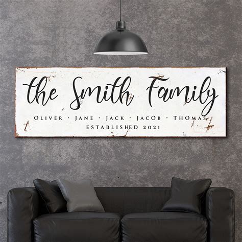 Family sign Custom family sign Personalized family sign Last | Etsy