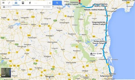 Travelling And Route Map Of Srisailam,Kurnool District Andhra Pradesh