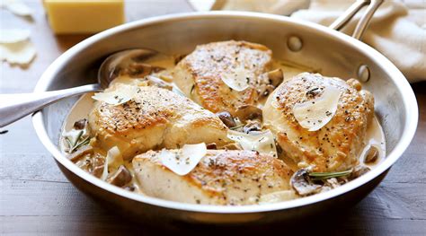 Asiago Cheese Chicken and Mushroom Skillet Recipe | Wisconsin Cheese