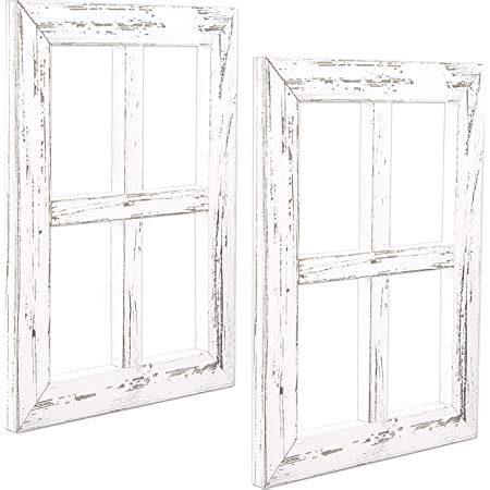 Amazon.com: Rustic Wall Decor Wood Window Frames & Arrow Decor - Farmhouse Decoration for Home ...