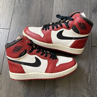 Original OG 1985 Nike Air Jordan 1 Chicago White Black Red Size 6.5 | eBay