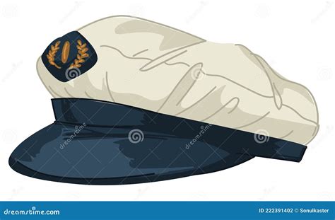 Hat Designed in Marine or Nautical Style Vector Stock Vector ...