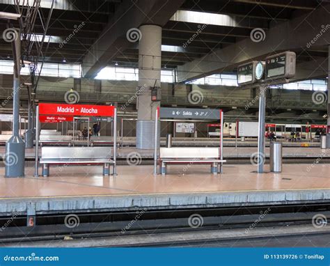 Interior of the Atocha Railway Station in Madrid, Spain. it is T Editorial Photo - Image of ...