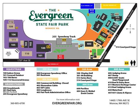 Maps and Accessibility Information | Evergreen State Fairgrounds, WA ...