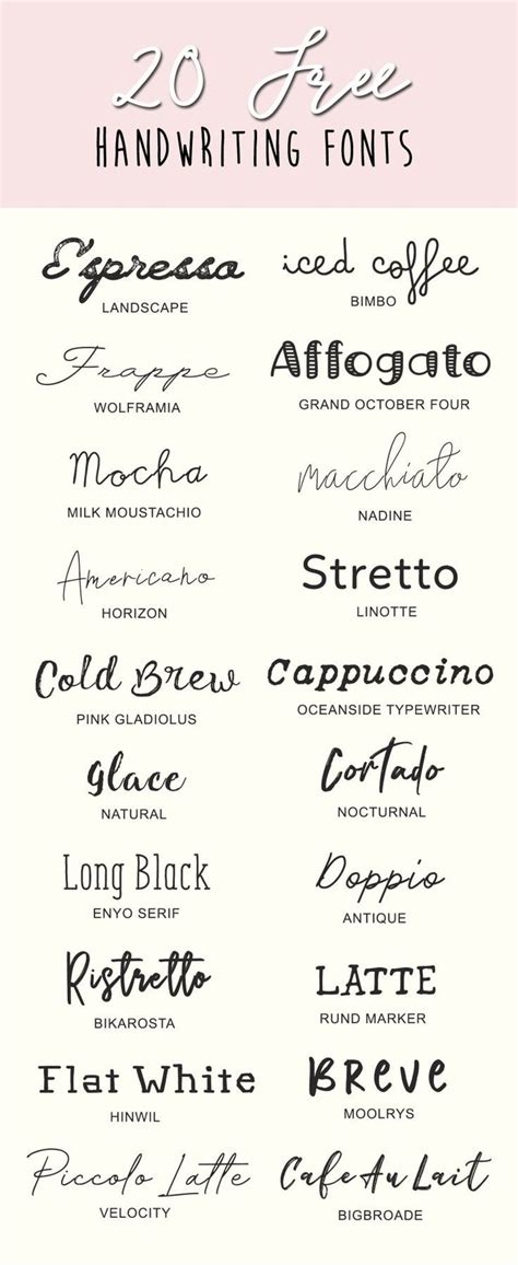 20 Free Handwriting Fonts | Free handwritten fonts, Free fonts handwriting, Handwriting fonts