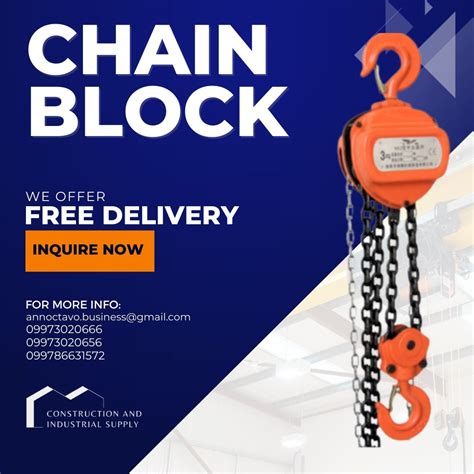 Chain Block | Manual Hoist | Lifting Equipment | Heavy Lifting | Industrial Lifting ...