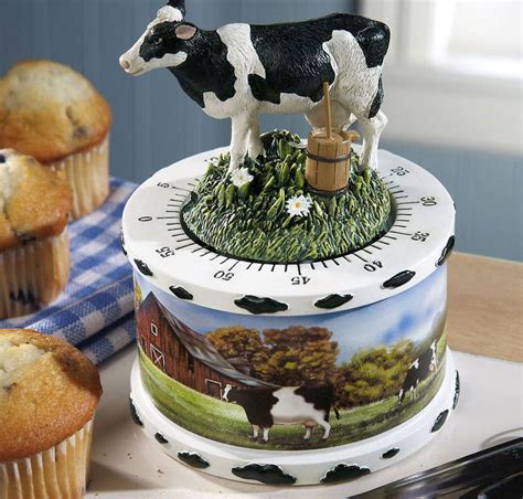 Country Cow Decor Kitchen Timer | Cow decor, Cow kitchen decor, Kitchen timers