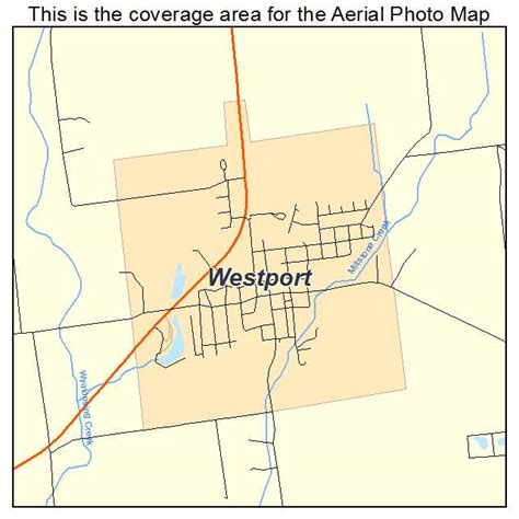 Aerial Photography Map of Westport, IN Indiana