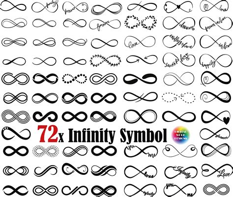 72x Infinity Symbol SVG Infinity Sign Infinity Svg Infinity - Etsy