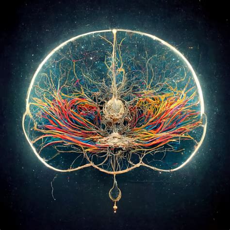 prompthunt: brain connected to cosmos with wires, intricate