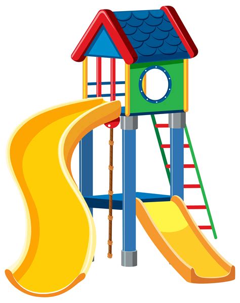 Playground cubby house white background 300826 Vector Art at Vecteezy