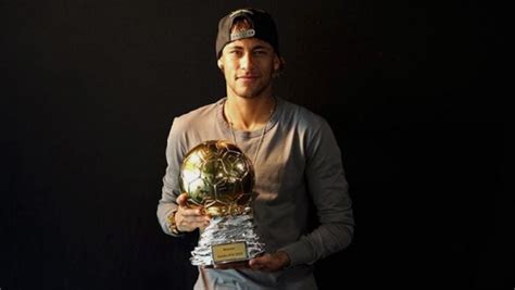 Neymar holding the Ballon d’Or | Neymar Jr - Brazil and PSG - 2021