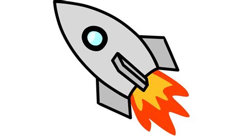 how to draw a rocket ship step by step - simple drawing - YouTube