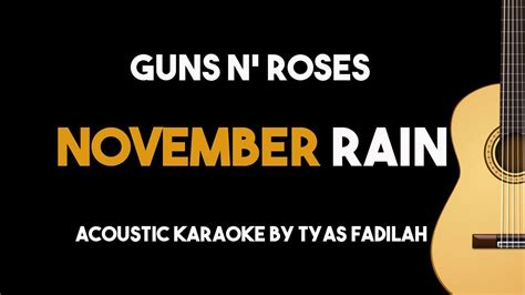 Guns n' Roses - November Rain (Acoustic Guitar Karaoke Version) Chords - Chordify