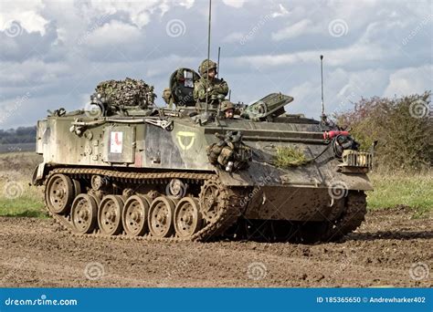 A British Army FV432 Armoured Personnel Carrier on Salisbury Plain ...