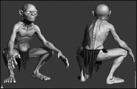 Gollum Fan Art 3D Model OBJ ZTL TGA - CGTrader.com