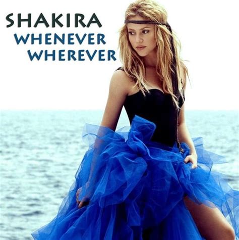 Shakira Whenever Wherever 2001 Album Cover Art by HKArtTrading