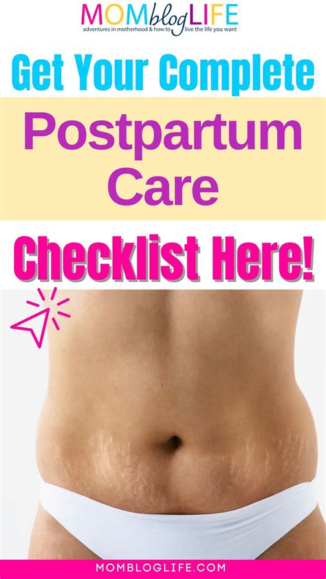 The complete postpartum care checklist – Artofit