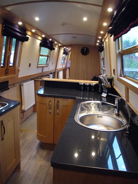 Narrowboat Kitchen, Narrowboat Interiors, Canal Boat Interior, Boat ...