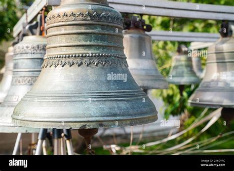 Church bell, several Church bells, bell ringing. High quality photo Stock Photo - Alamy