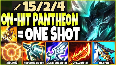 This On-Hit Pantheon Build can INSTANT KILL ANY TARGET with only 1 W 🔥 LoL Top Pantheon s12 ...