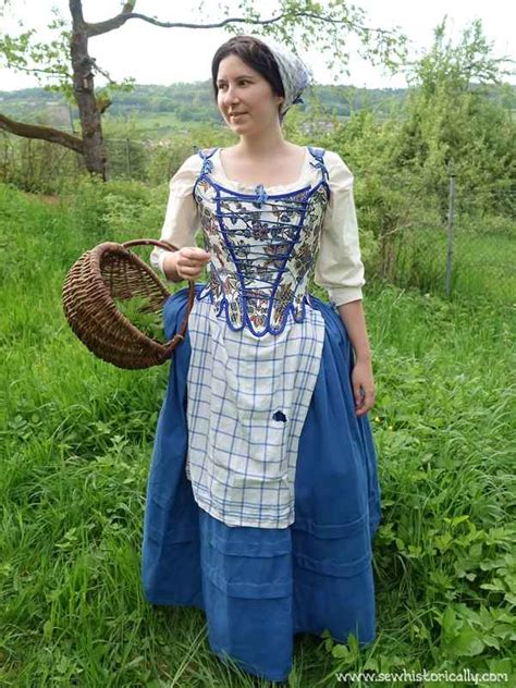 Historical Peasant Woman Outfit: Unboned Stays, Bumroll & Corded Petticoat - Sew Historically