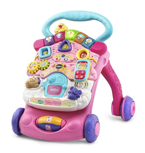 VTech Stroll and Discover Activity Walker 2 -in-1 Pink Toddler Toy 936 months - Walmart.com