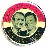 Ronald Reagan Political Campaign Buttons for 1984 Presidential Campaign ...